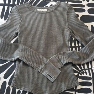 We The Free Olive Thermal  Waffleknit, Size XS, NWOT, never worn!
